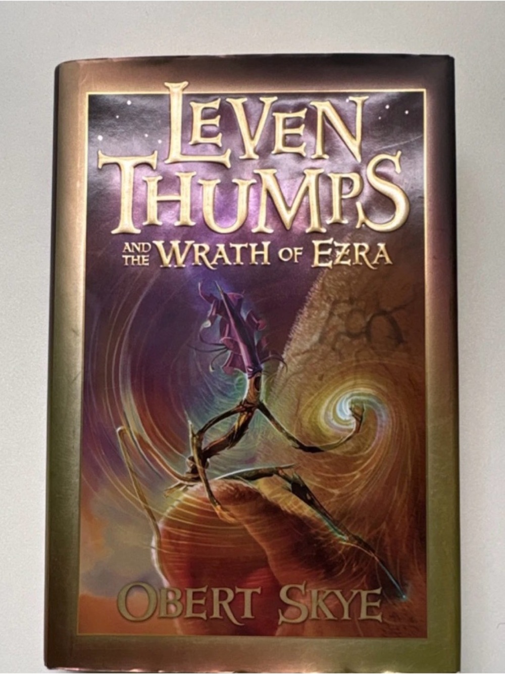 Leven Thumps and the Wrath of Ezra by Obert‎ Skye - Purple Cover